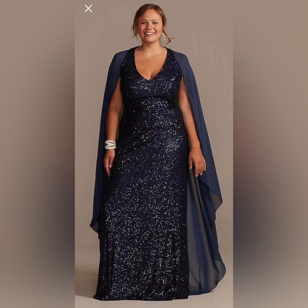 Navy Sequin Dress